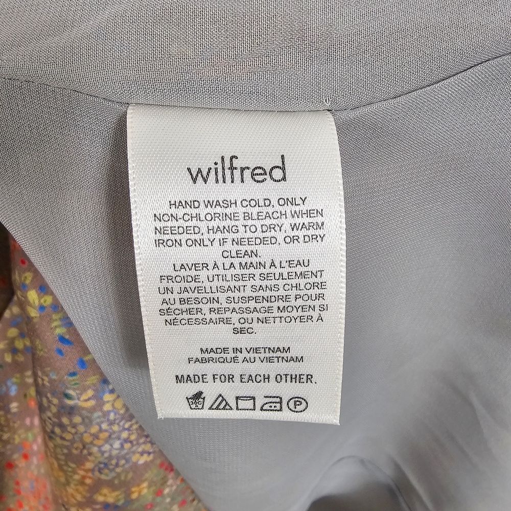 Aritzia Wilfred Fable Dress in Floral Multi Color - Size 6 - Picture 8 of 9